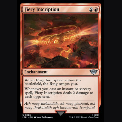 Fiery Inscription - NM - No Foil - ES