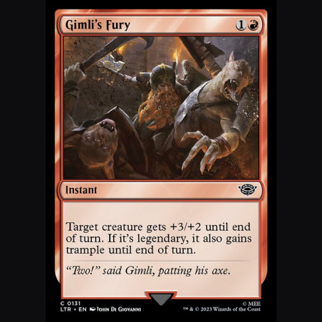 Gimli's Fury - NM - No Foil - EN