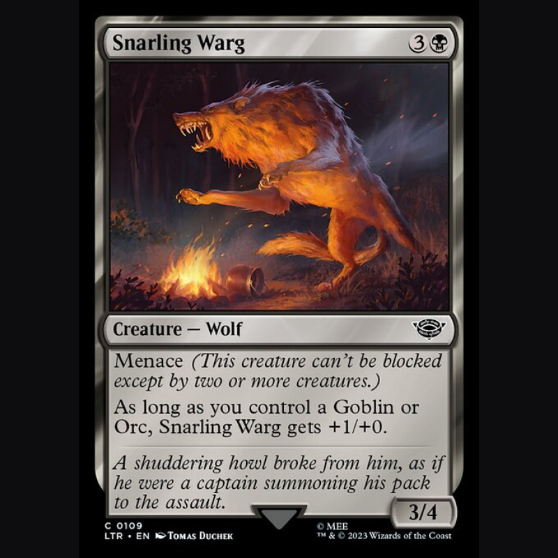 Snarling Warg - NM - No Foil - EN