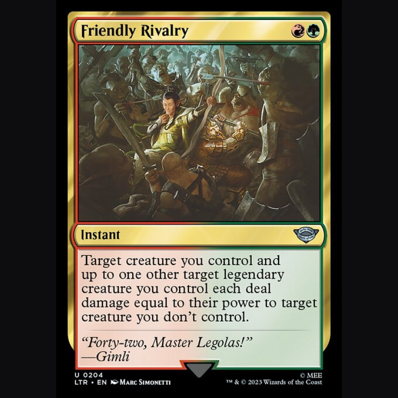 Friendly Rivalry - NM - No Foil - EN