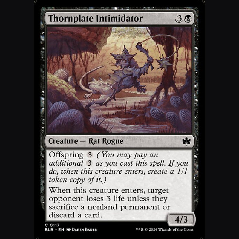 Thornplate Intimidator - NM - No Foil - ES
