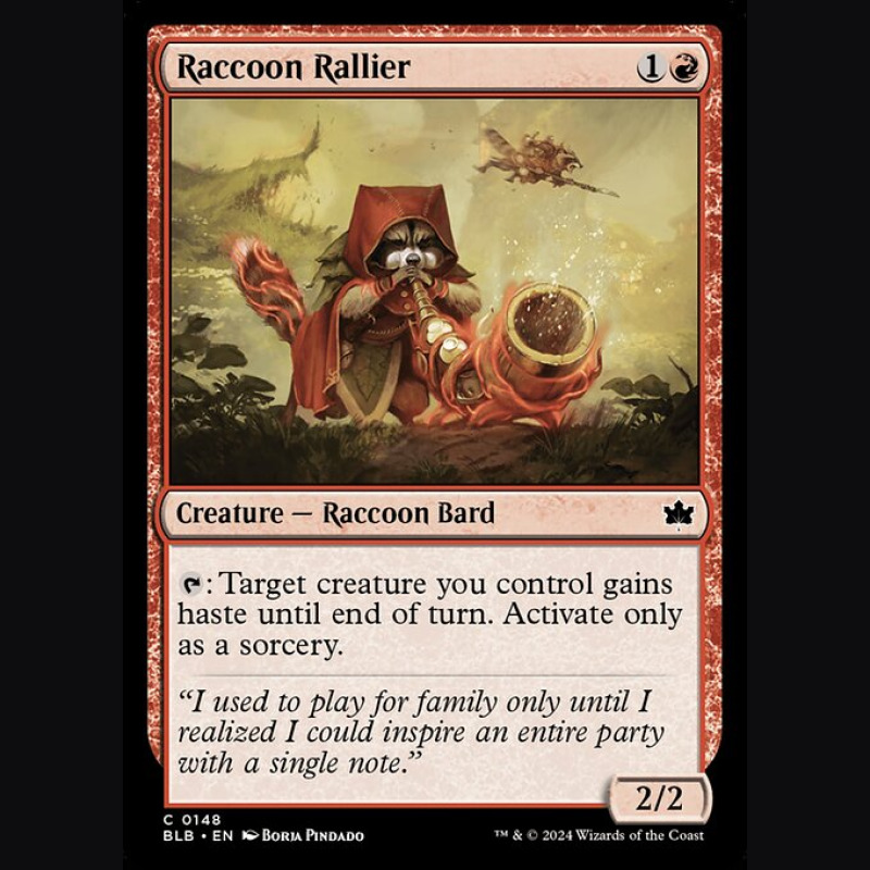 Raccoon Rallier - NM - No Foil - ES