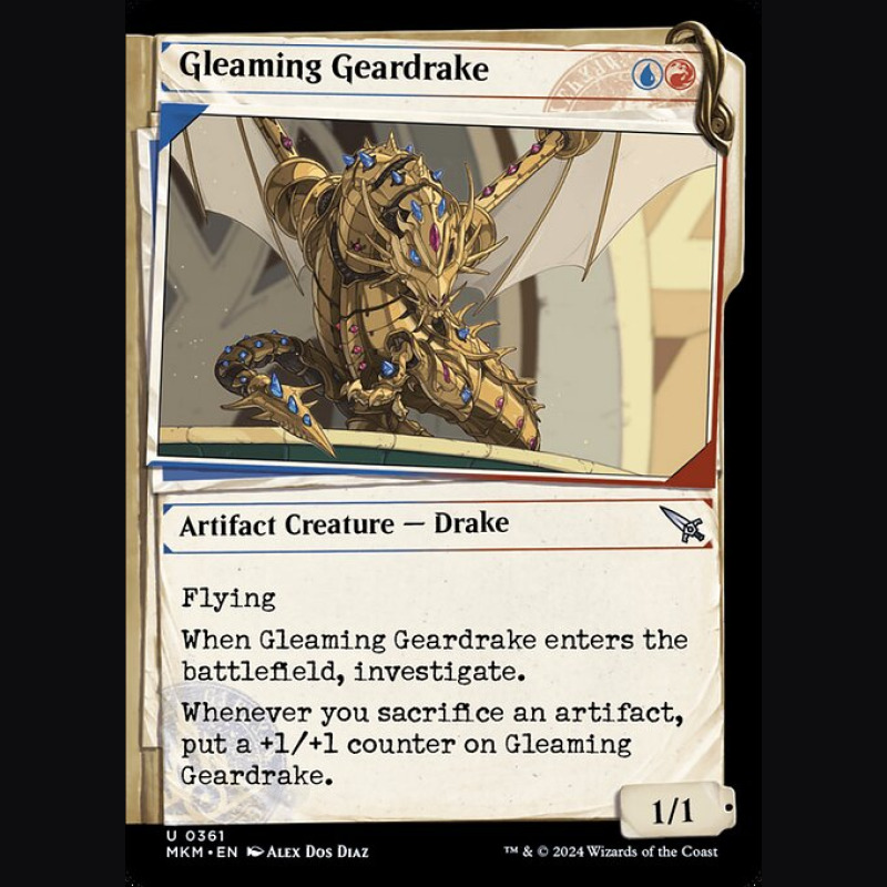 Gleaming Geardrake - NM - No Foil - ES