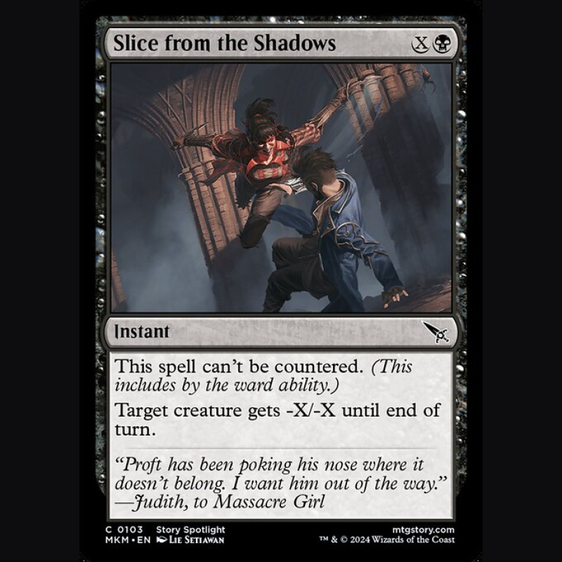 Slice from the Shadows - NM - No Foil - EN