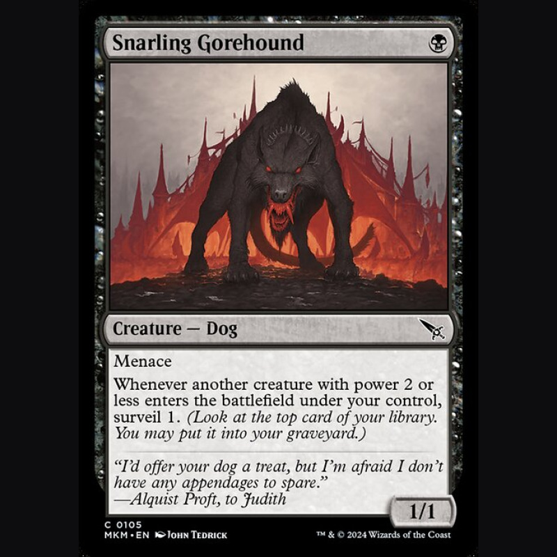 Snarling Gorehound - NM - No Foil - EN