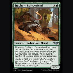 Stubborn Burrowfiend - NM - No Foil - ES
