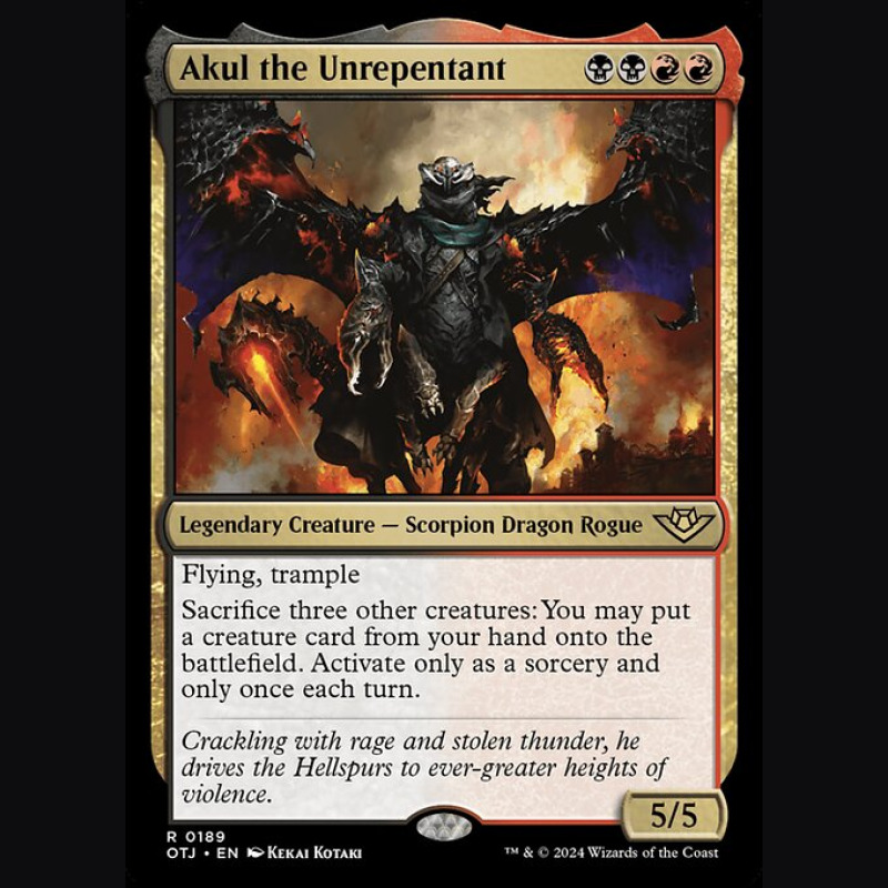 Akul the Unrepentant - NM - No Foil - ES